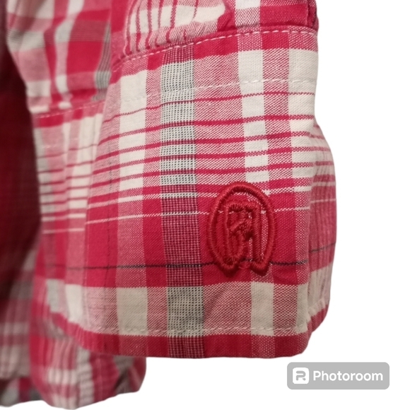 Barn Fly Mens Western Windowpane Plaid Button Down Shirt Size Large - Picture 4 of 12